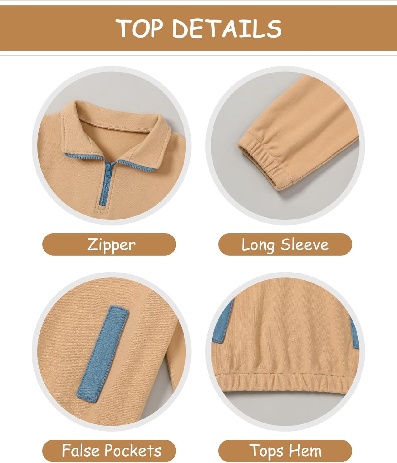 Coco&RARA Toddler Baby Boy Clothes Fleece Feel Long Sleeve Sweatshirt+Pants Fall Winter Outfits 2pcs Sweatsuit Set 1-5T - Image 2