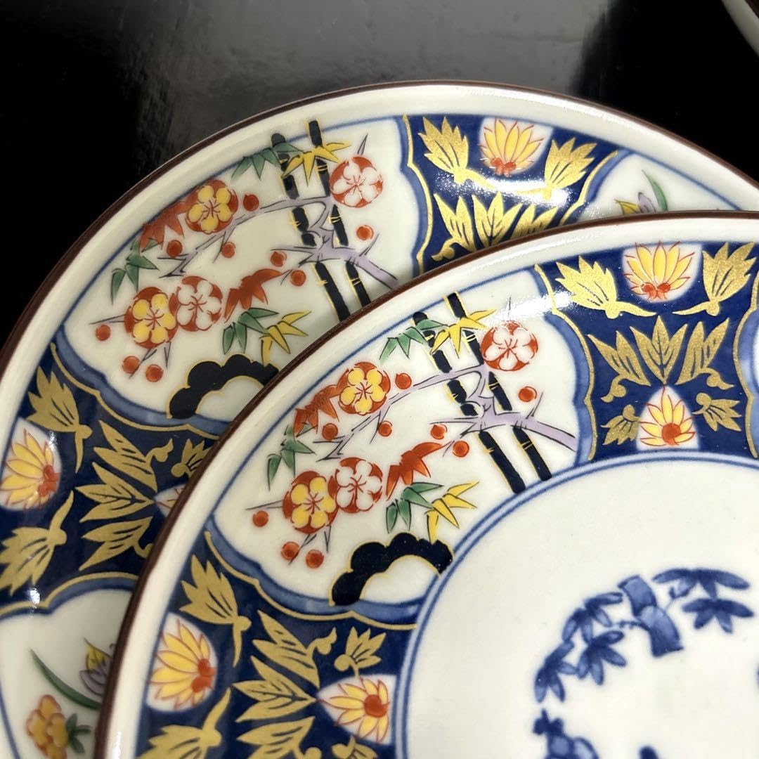 有田焼　賞美堂　赤絵　銘々皿　４枚 有田焼 賞美堂 赤絵 銘々皿 4枚 有田焼 賞美堂 赤絵 銘々皿 4枚