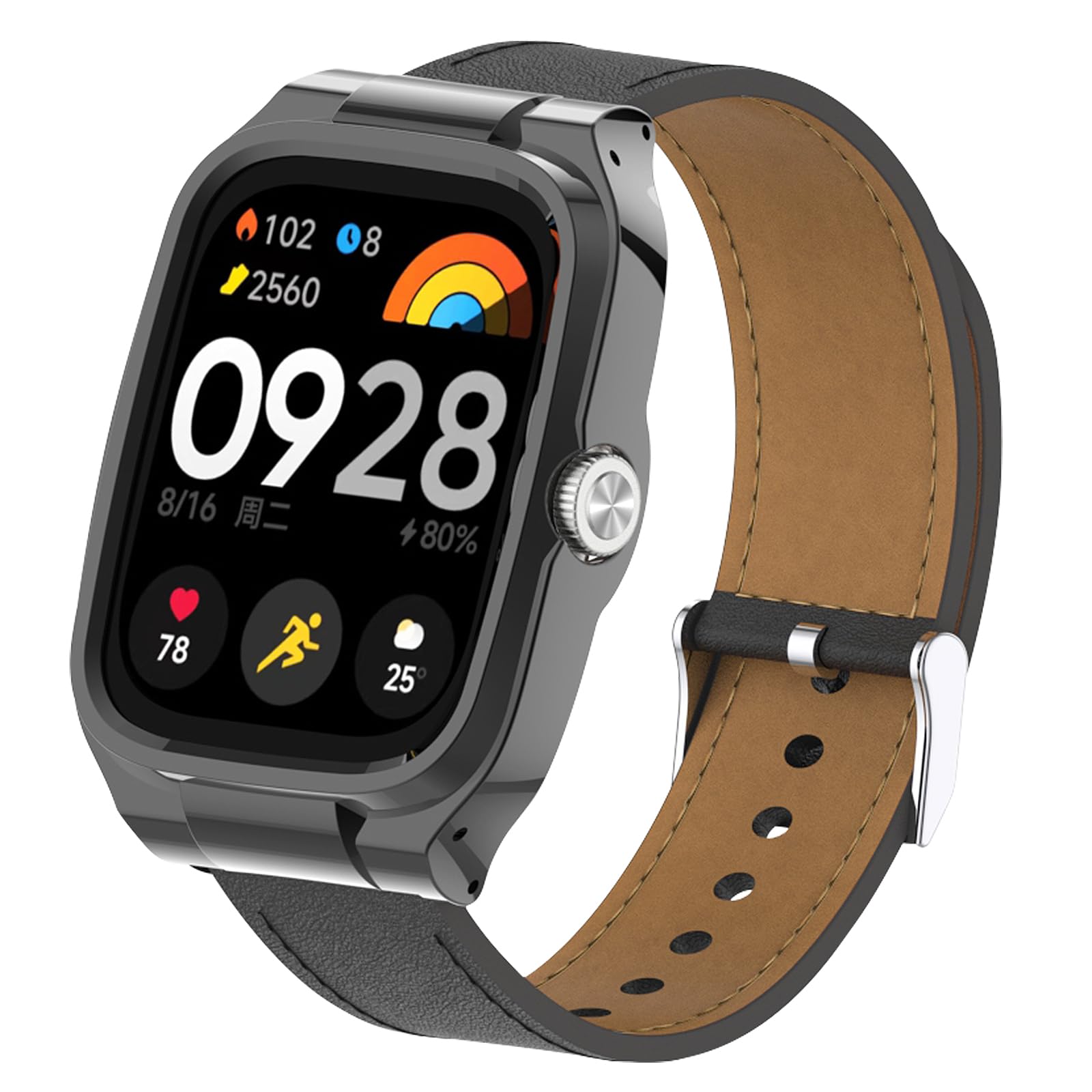 Xisair Correa de Cuero compatible Redmi Watch 4 Correas de Repuesto Pulsera Clásica y Elegante para Xiaomi Redmi Watch 4 Reloj Inteligente para Hombres y Mujeres