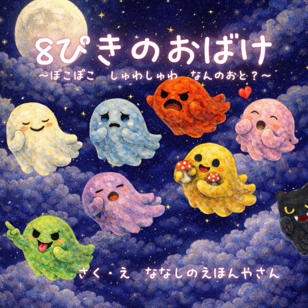 ８ぴきのおばけ　～ぽこぽこ　しゅわしゅわ　なんのおと？～: (親子で楽しむ幼児向け絵本　３歳/４歳/５歳/６歳)