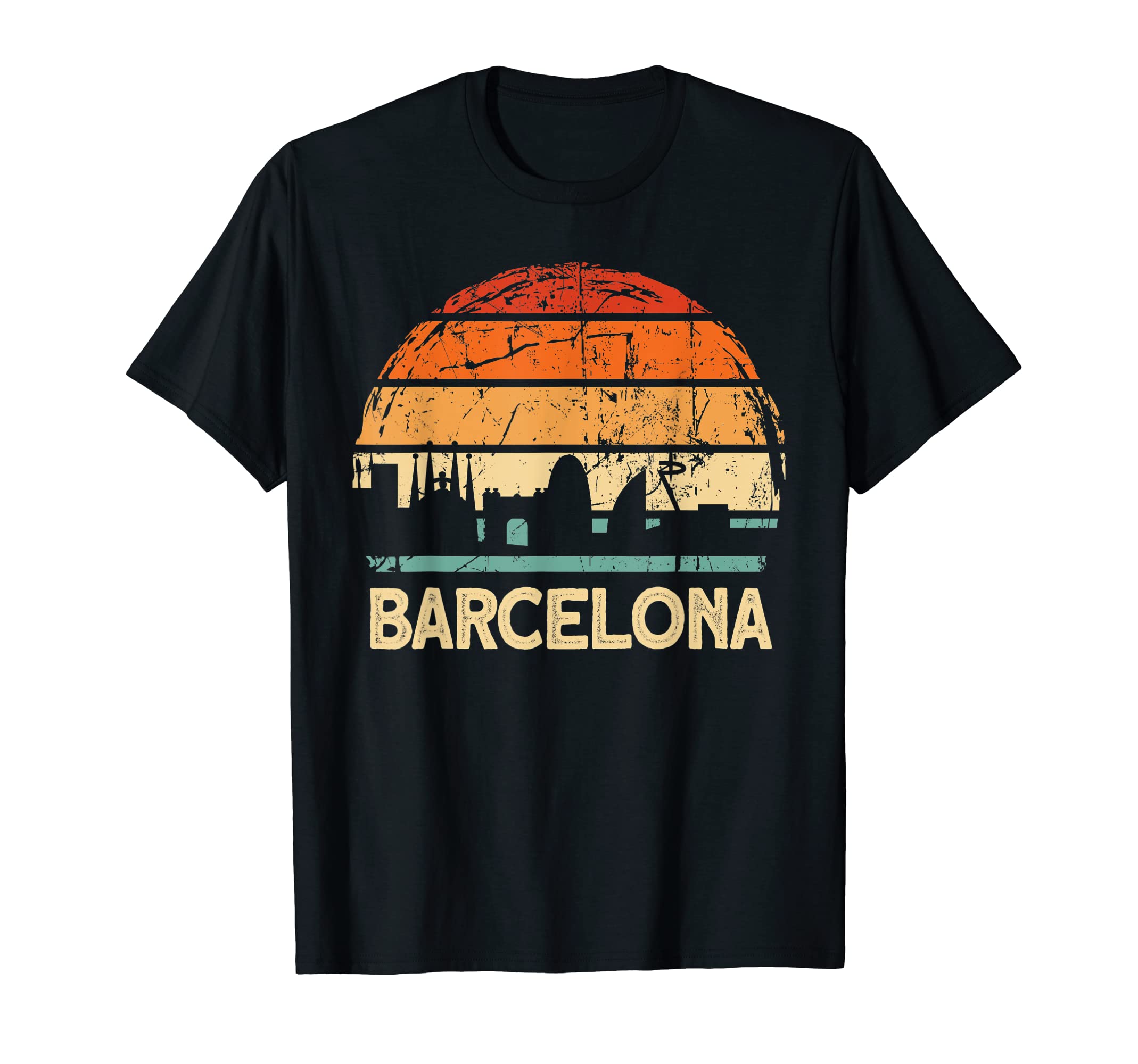 Barcelona Town Spain DesignBarcelona Skyline T-Shirt