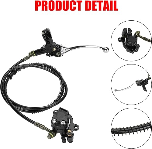 Miniatura 7 de GREHUA Kit de freno hidráulico mejorado para mini bicicleta compatible con Baja Doodle Bug DB30 Blitz Racer Dirt Bug Predator 79cc 97cc 2.8hp Piezas