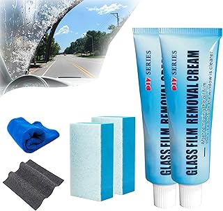 Car Glass Oil Film Cleaner, Glass Film Removal Cream, Car Windshield Oil Film Cleaner, Car Glass Oil Film Cleaner Safety A...