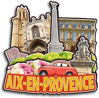Aix-en-Provence Provence-Alpes-Cote d'Azur France Fridge Magnet Wooden Collection 3D Wood Handmade Travel City Souvenirs Refrigerator Magnet Home Decoration Gift -1334