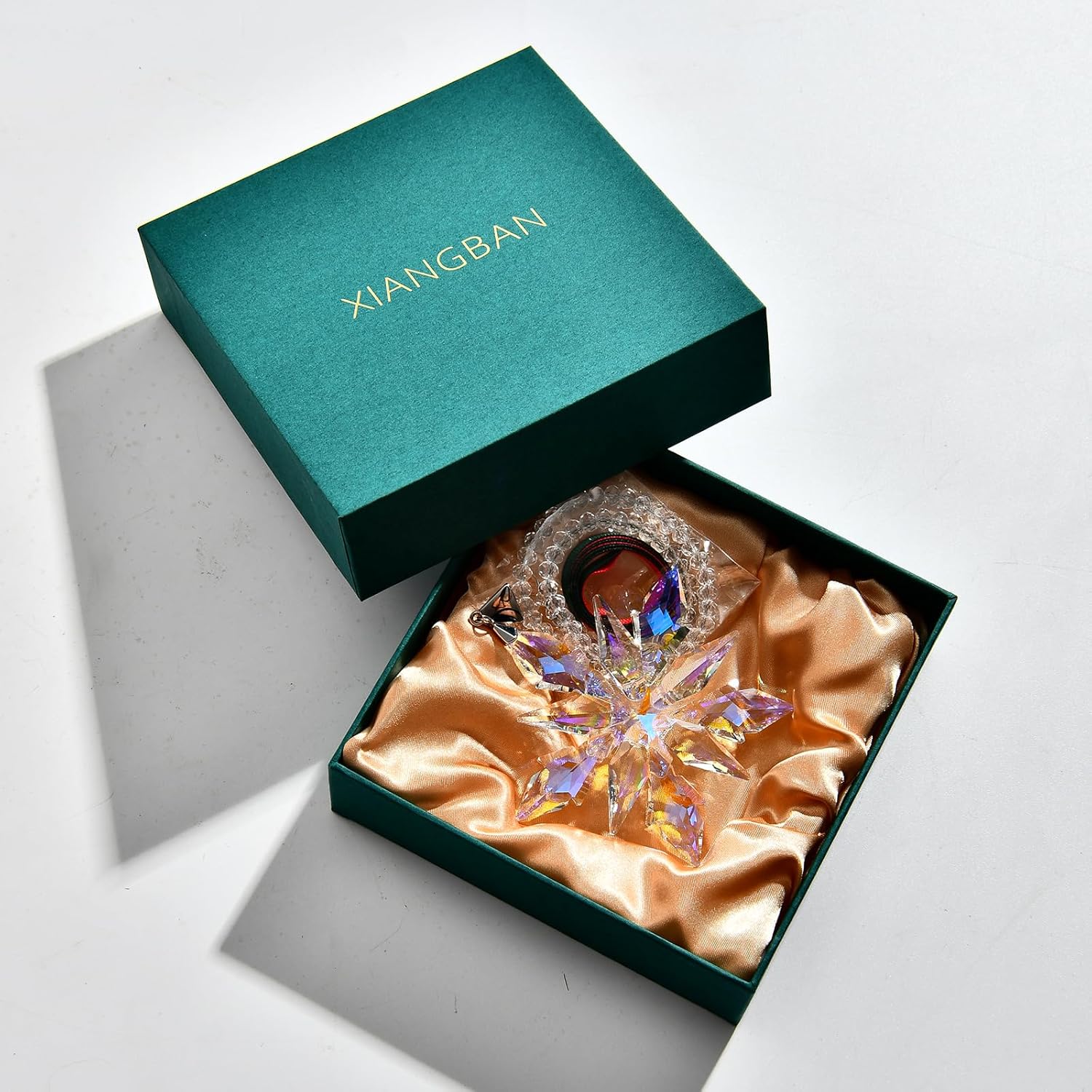 XIANGBAN 2025 Edition Snowflake Ornaments Crystal Christmas Ornaments Home Gifts (2025-Multicolor)