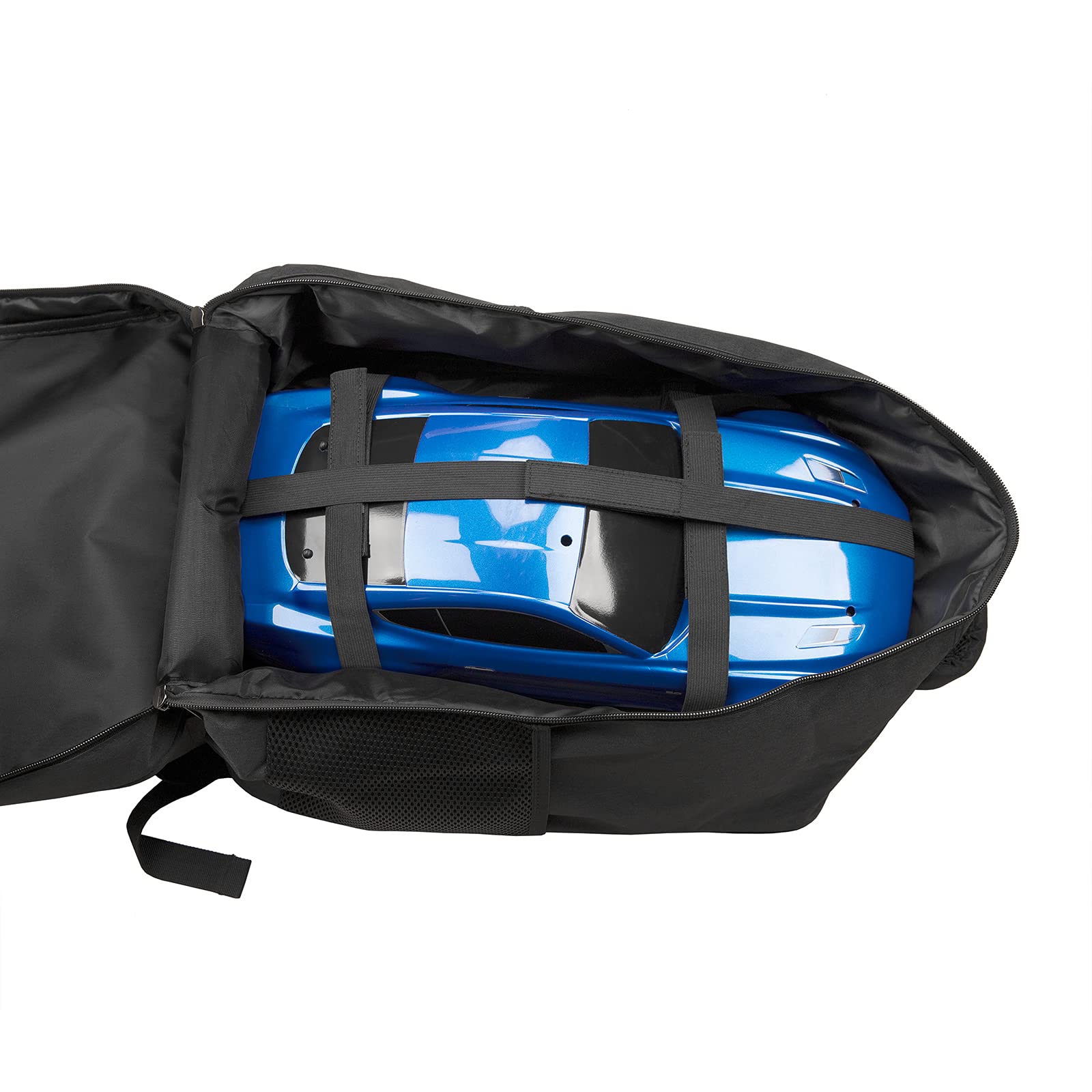 Bolsa de Almacenamiento para Coche RC Maletín Protector Mochila Portátil Y Bandolera Correa Acolchada Ajustable con Cinta Interna Fija Apta, Negro