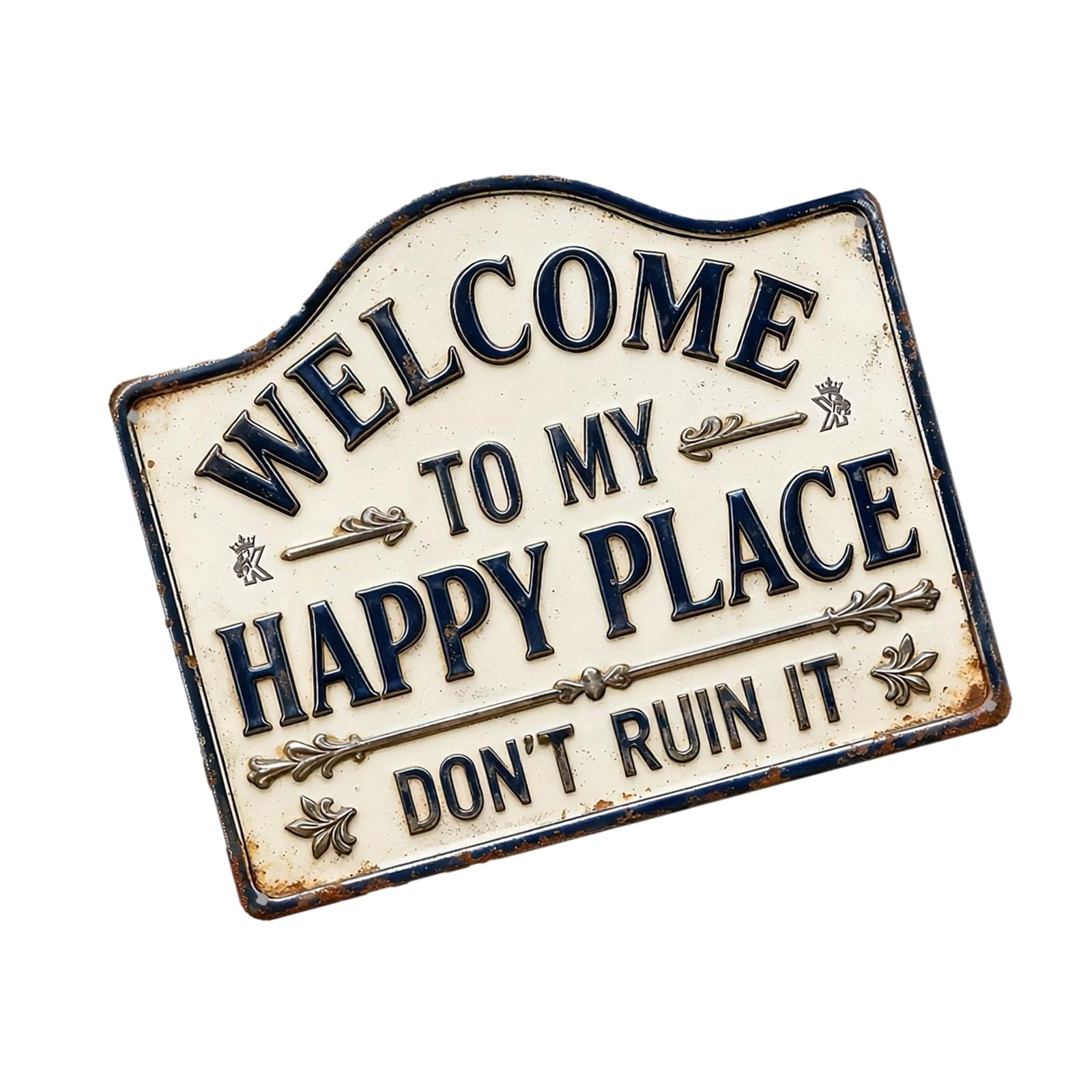 APGLSXY Decorative Wall Plaques with Welcome to Our Happy Place Wall Decors for Home Decors Wood Welcome to Happy Place Plaques