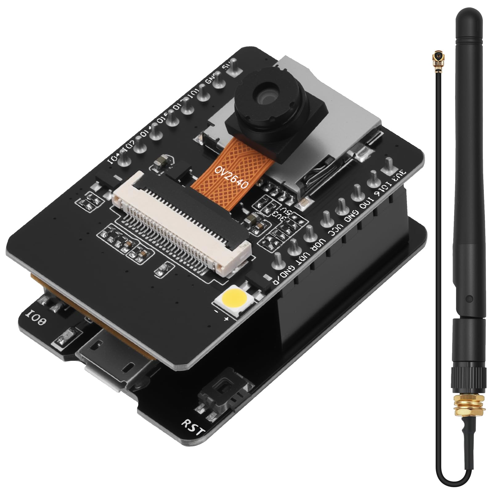 ESP32-CAM-AI-Thinker Board mit OV2640 Kamera und Antenne