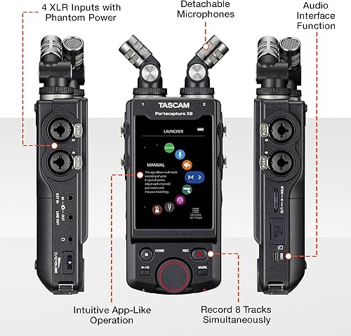 Miniatura 3 de Tascam Portacapture X8 - Grabador múltiple adaptable de alta resolución