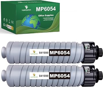 MP 6054 MP 5054 MP 4054 Black Toner Cartridge High Yield Compatible for Ricoh MP 4054 MP 5054 MP 6054 Toner Cartridge Replacement for Ricoh MP 4054SP 5054SP 6054SP Printers 2-Pack,Black