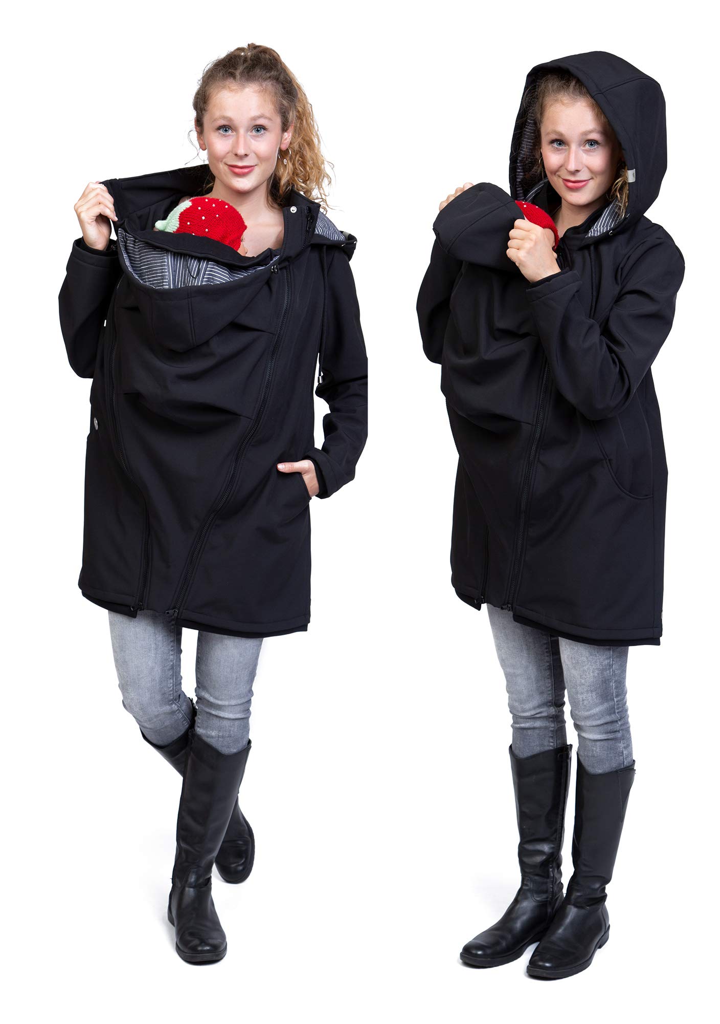 Viva la Mama – Allwetter Funktionsjacke für Mama und Baby, Umstandsjacke + Tragejacke - MELLORY