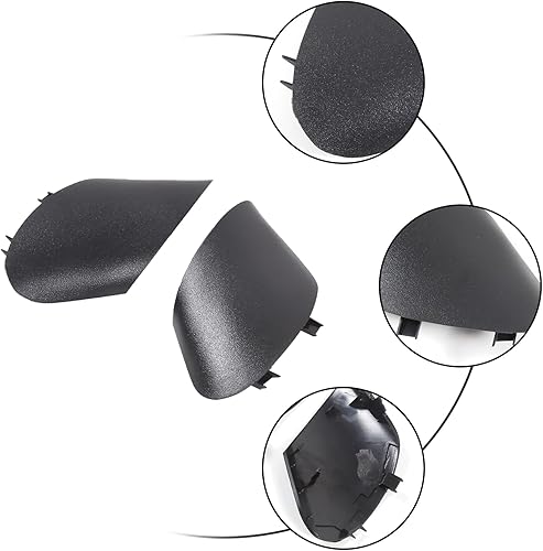 Miniatura 7 de HAPPYHORSE Cubierta de espejo de coche compatible con Fiat 500Fiat 500 ConvertibleAbarth 595Abarth 695, panel de cubierta decorativa para espejo de