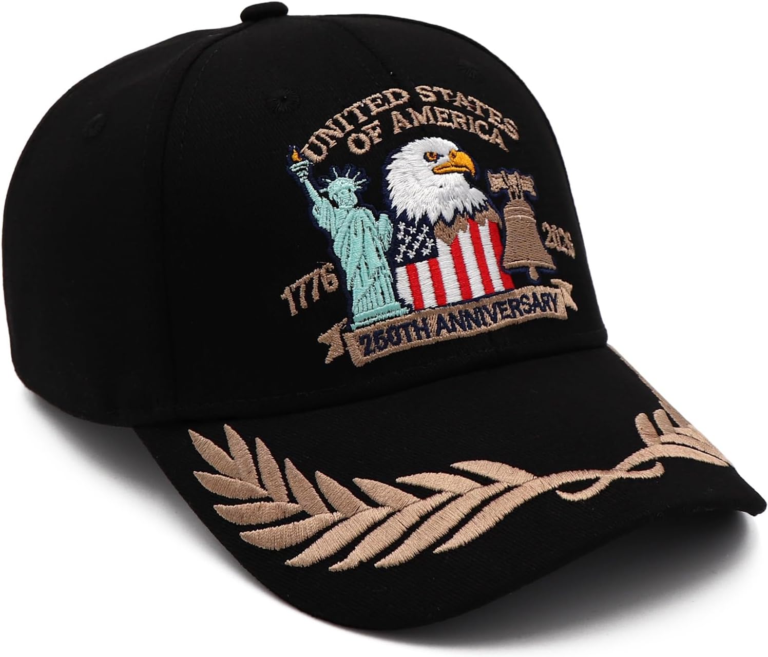 United States 250 Anniversary USA Hat, 1776-2026 Adjustable Embroidered Patriotic Hats 250 American Hat for Men Women - Image 3