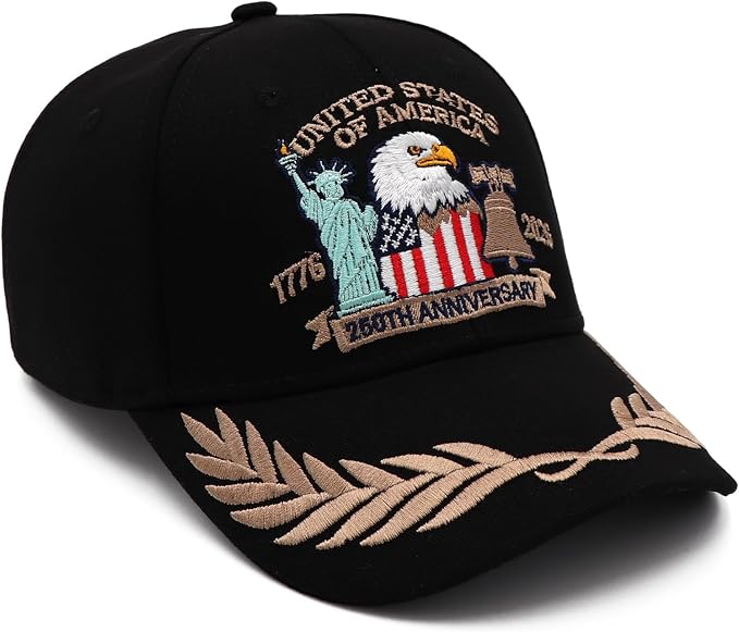 Gorra conmemorativa 250 años USA bordada unisex miniatura 3