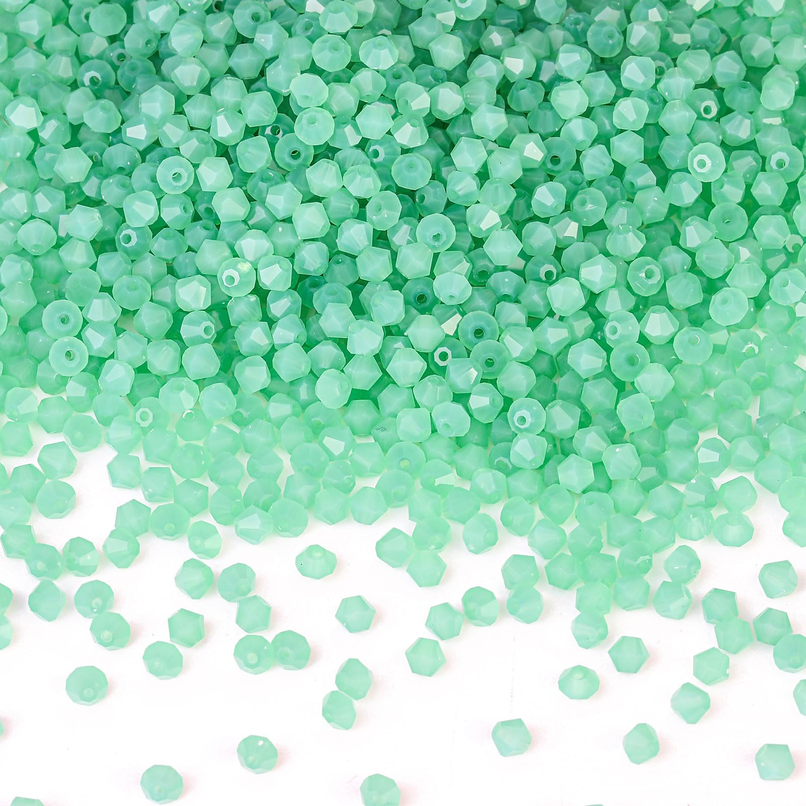 DoDoBeads 720 Pcs 4mm Bicone Crystal Beads, Turquoise Opal Beads for Bracelet Making, Glass Beads for Bracelet Making, 4mm Beads for Jewellery Making, Small Beads for Friendship Bracelet Making โ image 1