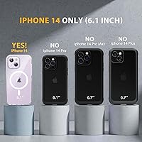 Vista 392 de Miracase - Funda magnética para iPhone 13 Pro Max de 6.7 pulgadas (compatible con MagSafe), transparente, completo, protector de pantalla de vidrio