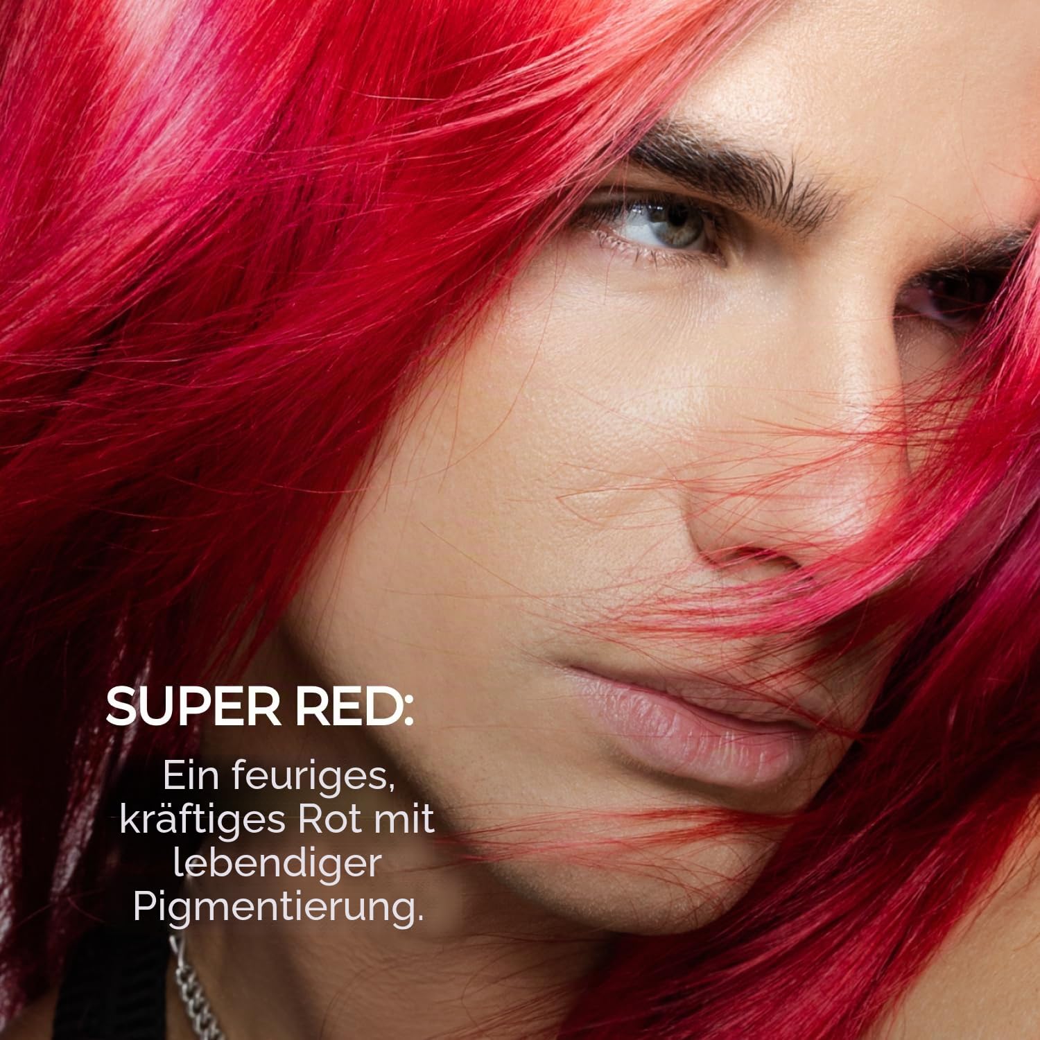 XMONDO Color Super Red Depositing Mask & semi-permanente rote Haarfarbe, angereichert mit Bond-Boosting-Technologie und Hyaluronsäure für Pflege, Revitalisierung und Reparatur, vegane Formel, 200 ml