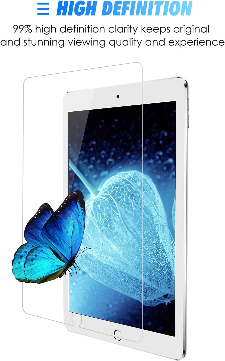 SPARIN 3 Pack Compatible for iPad Pro 10.5 Screen Protector/iPad Air 3 Screen Protector, Tempered Glass Compatible with Apple Pencil