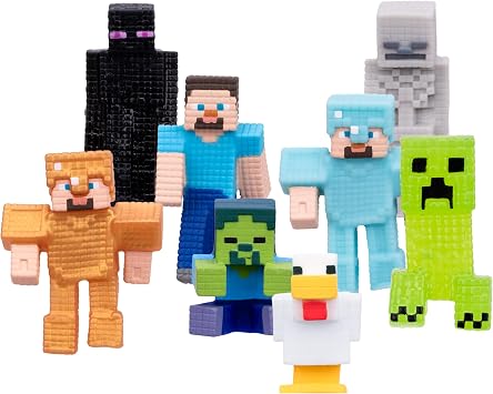 Goo Jitzu Minecraft Minis, 8-Pack Squishy Stretchy Mini Squishies