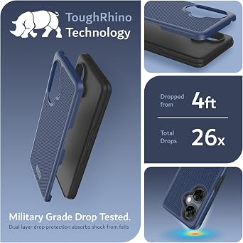 TUDIA DualShield Merge Grip Phone Case for OnePlus Nord N30 5G 2023 - Dual Layer, Shockproof, Military Grade, Slim, Non-Slip Heavy Duty Protective Phone Case - Protector Phone Cover - Indigo Blue