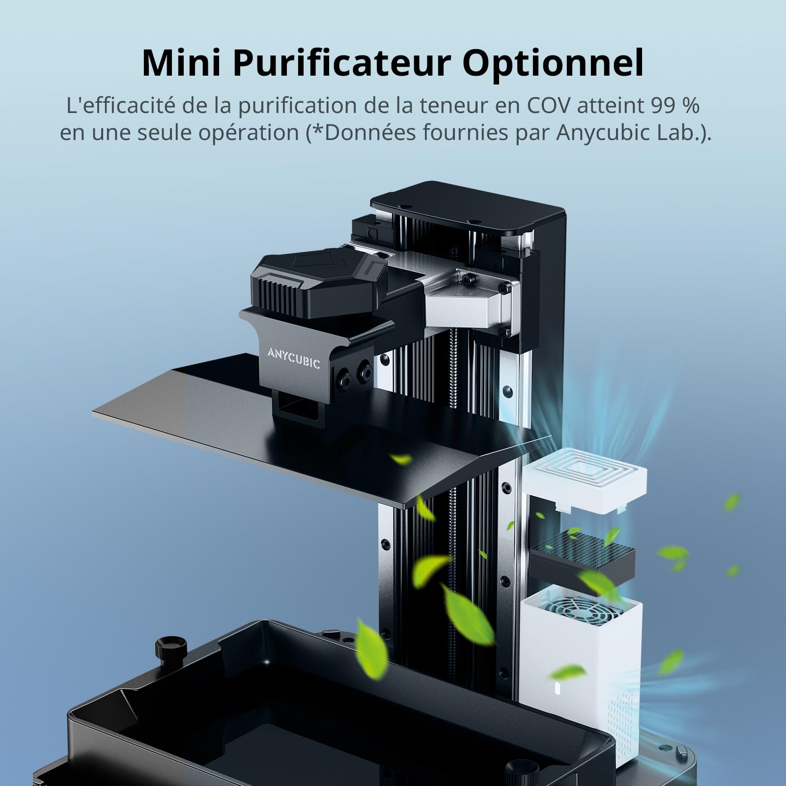 ANYCUBIC Photon Mono M7 Imprimante 3D Résine, Vitesse D'impression 150mm/h, Imprimante Résine Monochrome 14K HD de 10,1” avec Système D'impression Intelligent, Taille D'impression de 223*126*230mm