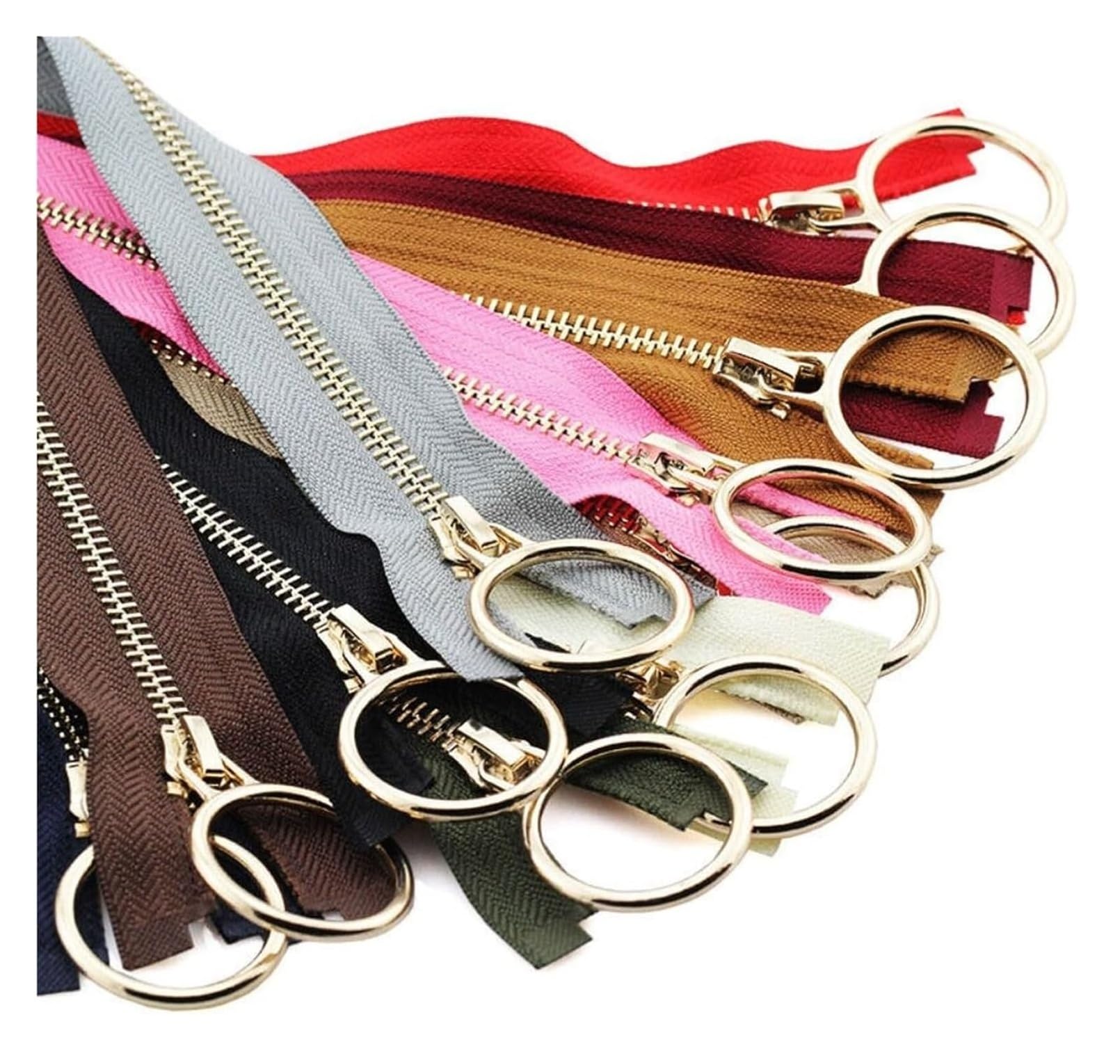 Duty Single Slider Zip, Open End Metal Zipper 5 Copper Teeth Single Slider Jacket Multicolor 70cm 90cm(Gray-90cm)