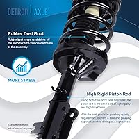Vista 940 de Detroit Axle - Kit de suspensión delantera de 10 piezas para Chevy Aveo Aveo5 Pontiac G3 Wave 2 Ready Struts Assembly 2 Enlaces de barra