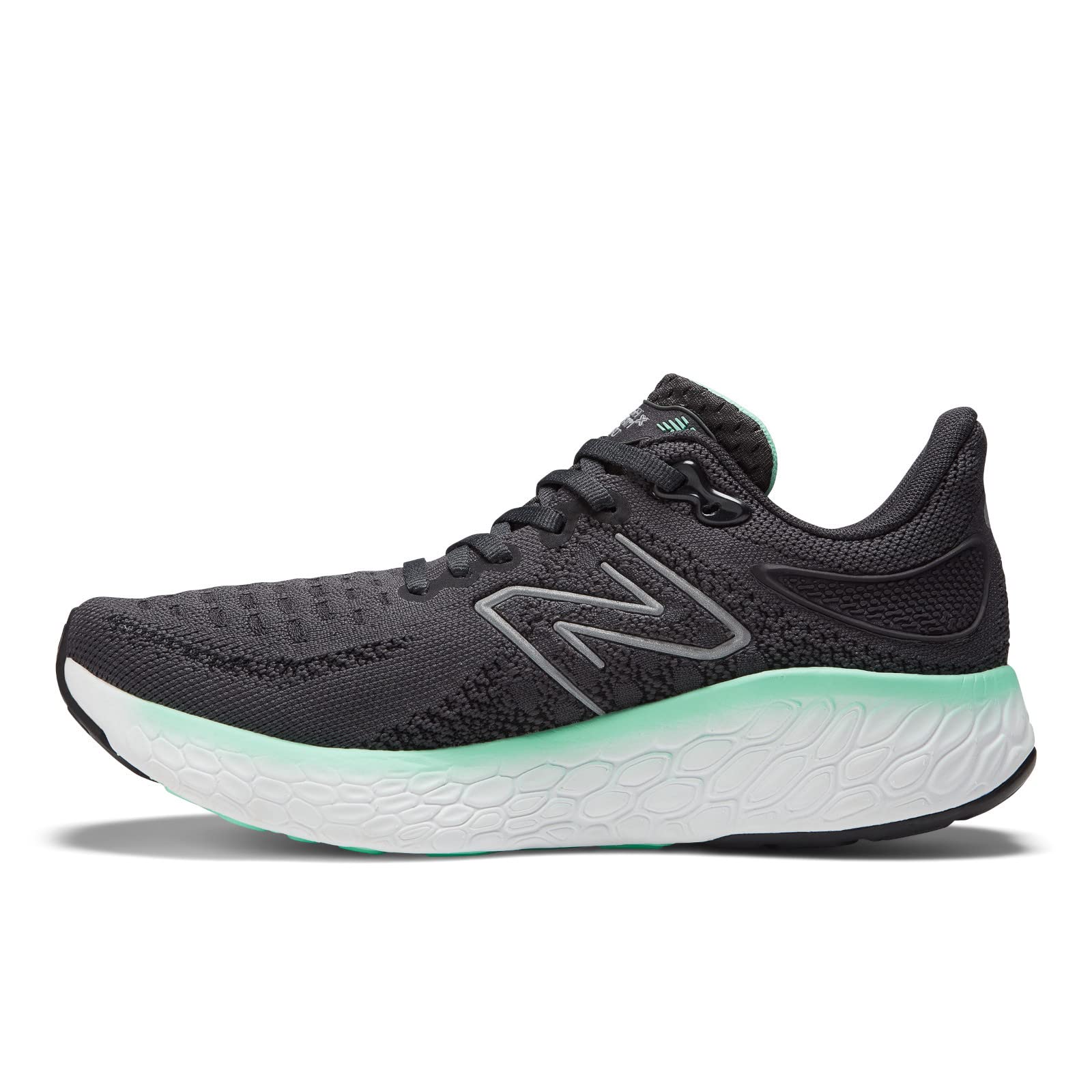 New Balance Women's Fresh Foam X 1080 V12 Running Shoe, Phantom/Bright Mint, 10