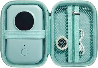 Case Compatible with Phomemo D30, Phomemo D35, NIIMBOT D11, SUPVAN E10 Label Maker, Portable & Durable Storage for D30 Printer Green Case