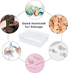 APACALI 25PCS Playing Card Case Clear Plastic Gaming Game Card Holder Organizer, Snaps Closed Clear Card Deck Box Small Hard Plastic Card Storage Box, Empty Trading Card Storage Box 3.8x2.7x0.82 Inch