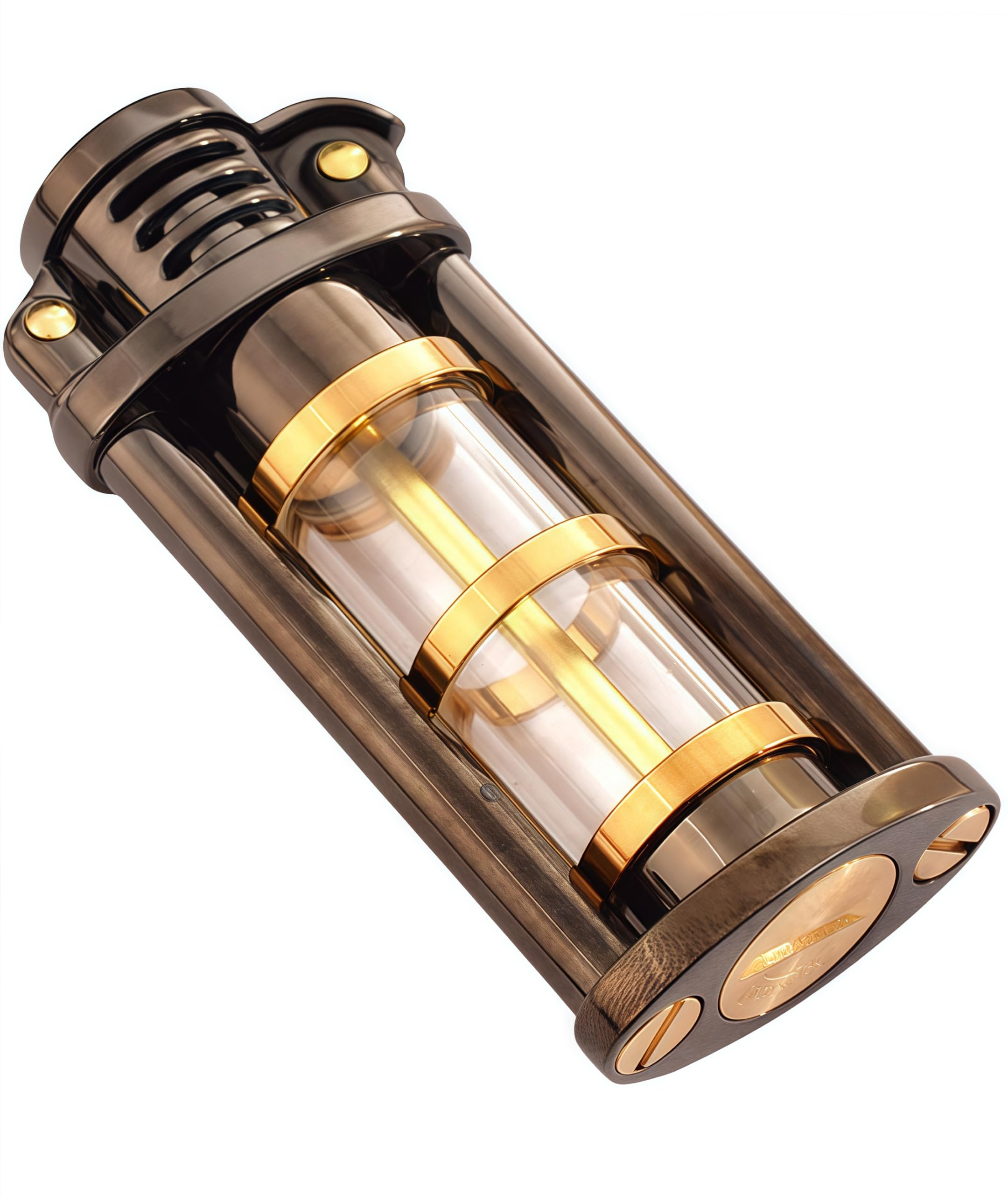 Metritcook Black Vintage Kerosene Lighter Windproof Trench Lighter Fluid Refillable Cool Classic Kerosene Lighters Antique (Black)