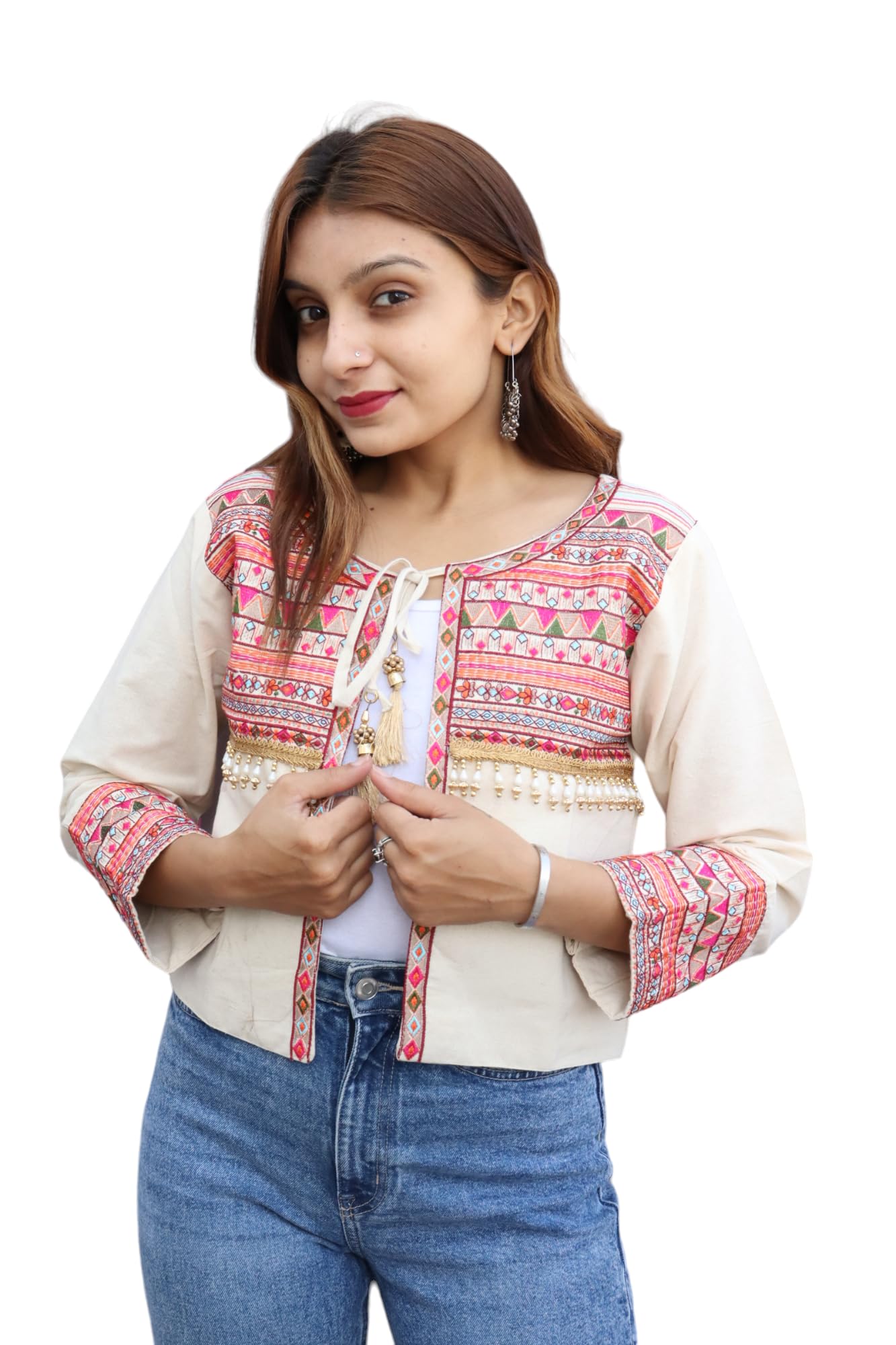 prijam Women's Embroiderd Ethnic CT RL 39 jacket or koti-picture-34
