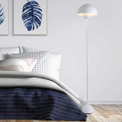 Miniatura 2 de Lámpara de pie moderna para dormitorio, lámpara de pie industrial de esquina de 63 pulgadas para sala de estar, pantalla arqueada de metal, lámpara