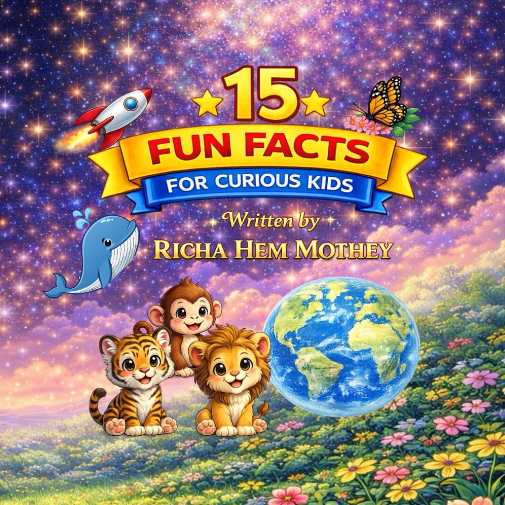 15 fun facts for curious kids: Amazing Facts About Animals, Space, Science & Our World — Fun Learning for Kids Ages 2-8
