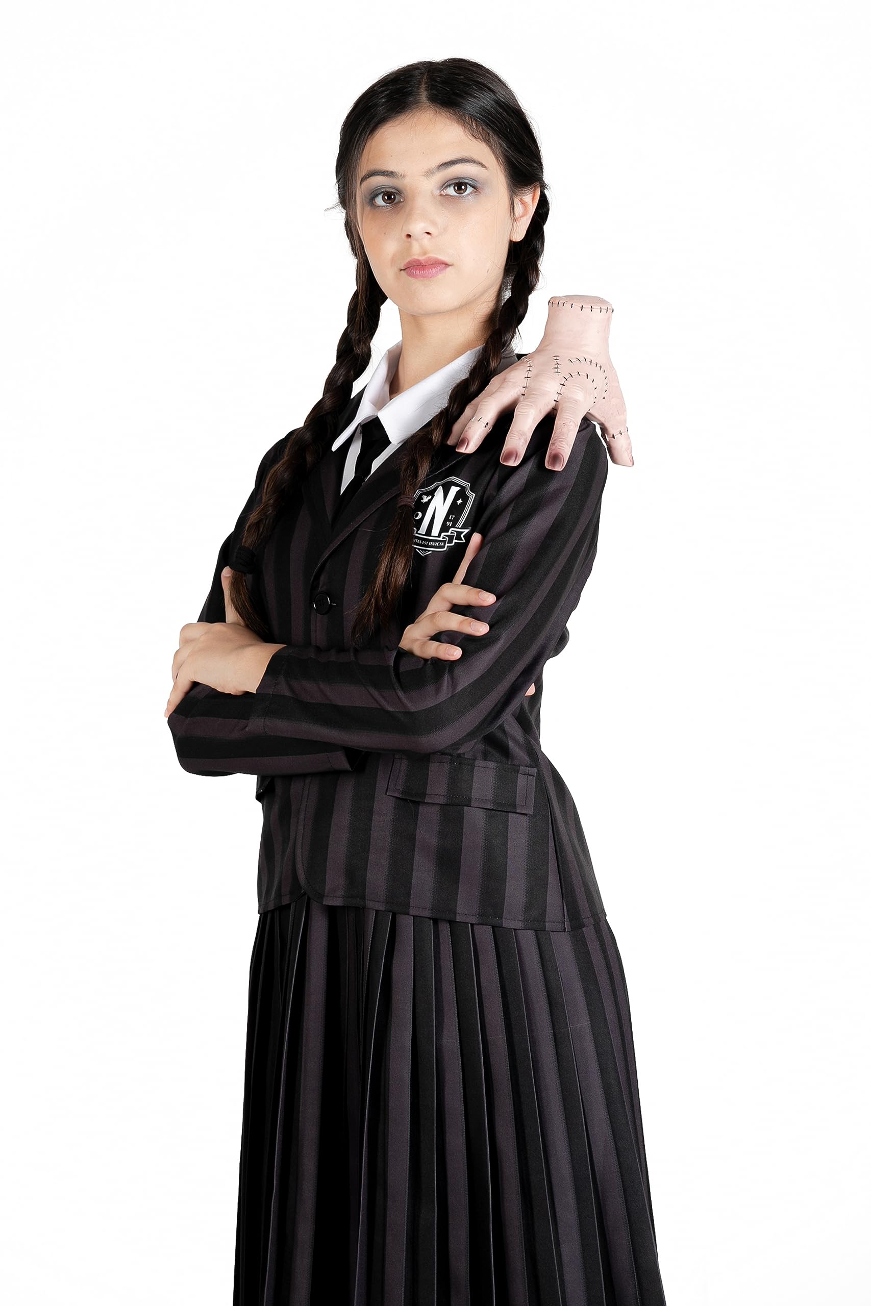 Ciao- Mercredi Addams uniforme scolaire Nevermore Academy costume déguisement fille original Wednesday