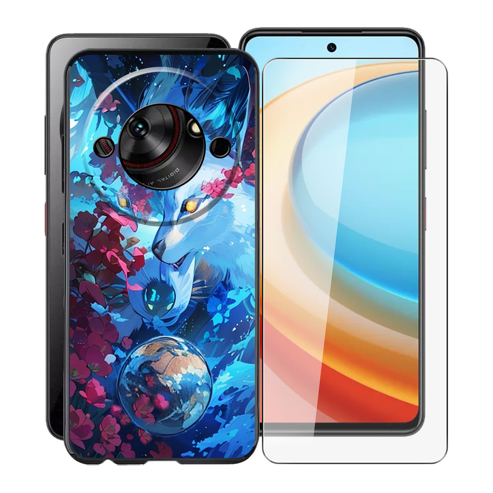 BUNALFaa Coque Pour ZTE Blade A75 5G (6.56") + Verre Trempé