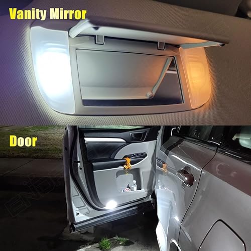 Miniatura 5 de Kit de 17 luces LED Sienna para Toyota Sienna 2004 2005 2006 2007 2008 2009 2010 blanco 6000K paquete de iluminación LED interior + luces de