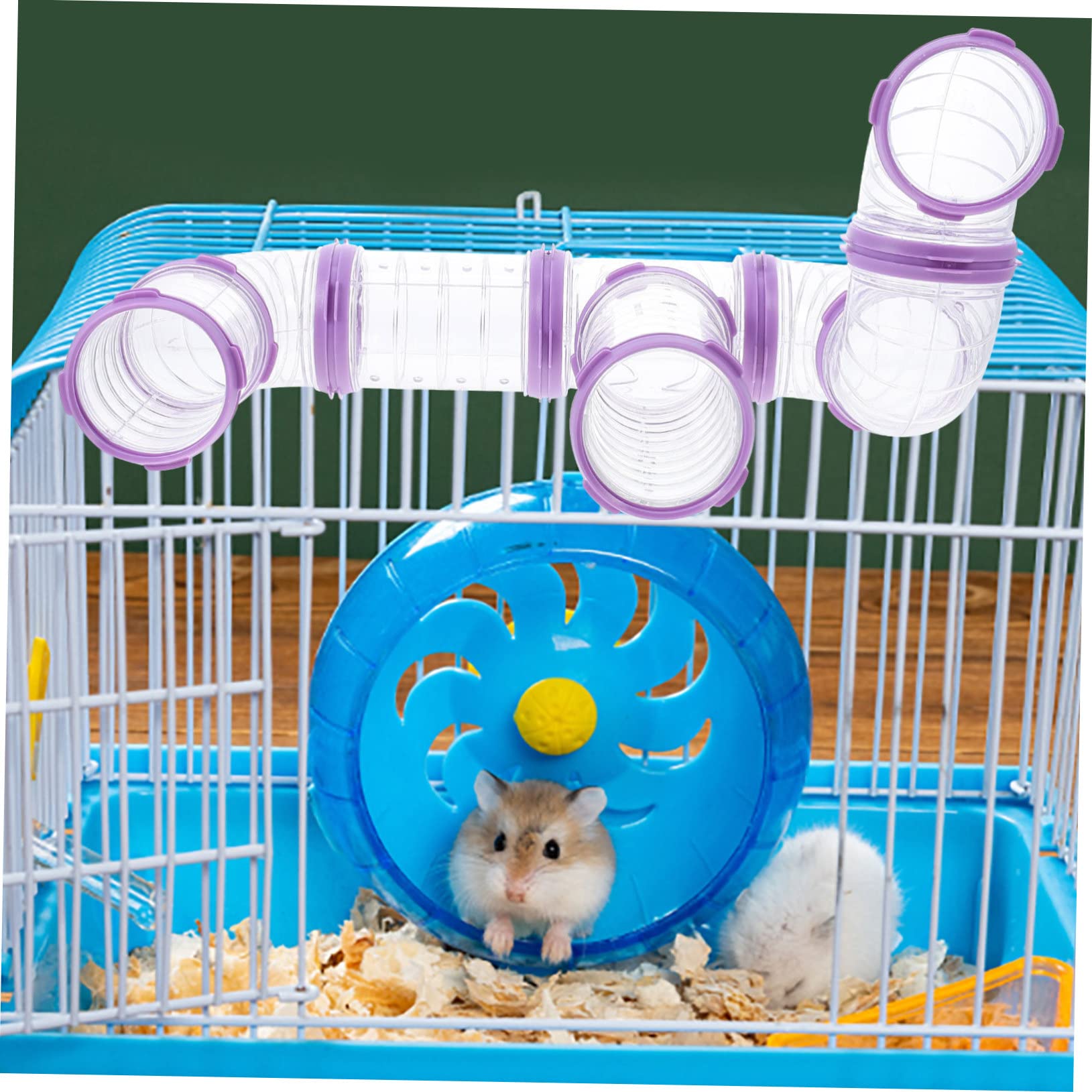 BESPORTBLE 3 Ensembles Tunnel pour Hamster Épais Kit de DIY pour Cage Connecteurs Labyrinthe Amovibles Accessoires pour Cage et Installation Facile Espace Sécurisé pour Animaux