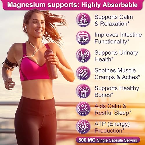 Miniatura 3 de Cápsulas blandas de citrato de magnesio de 500 mg, 90 cápsulas - con calcio, vitamina D3+K2, B6 y extracto de arándano  Apoyo para dormir,