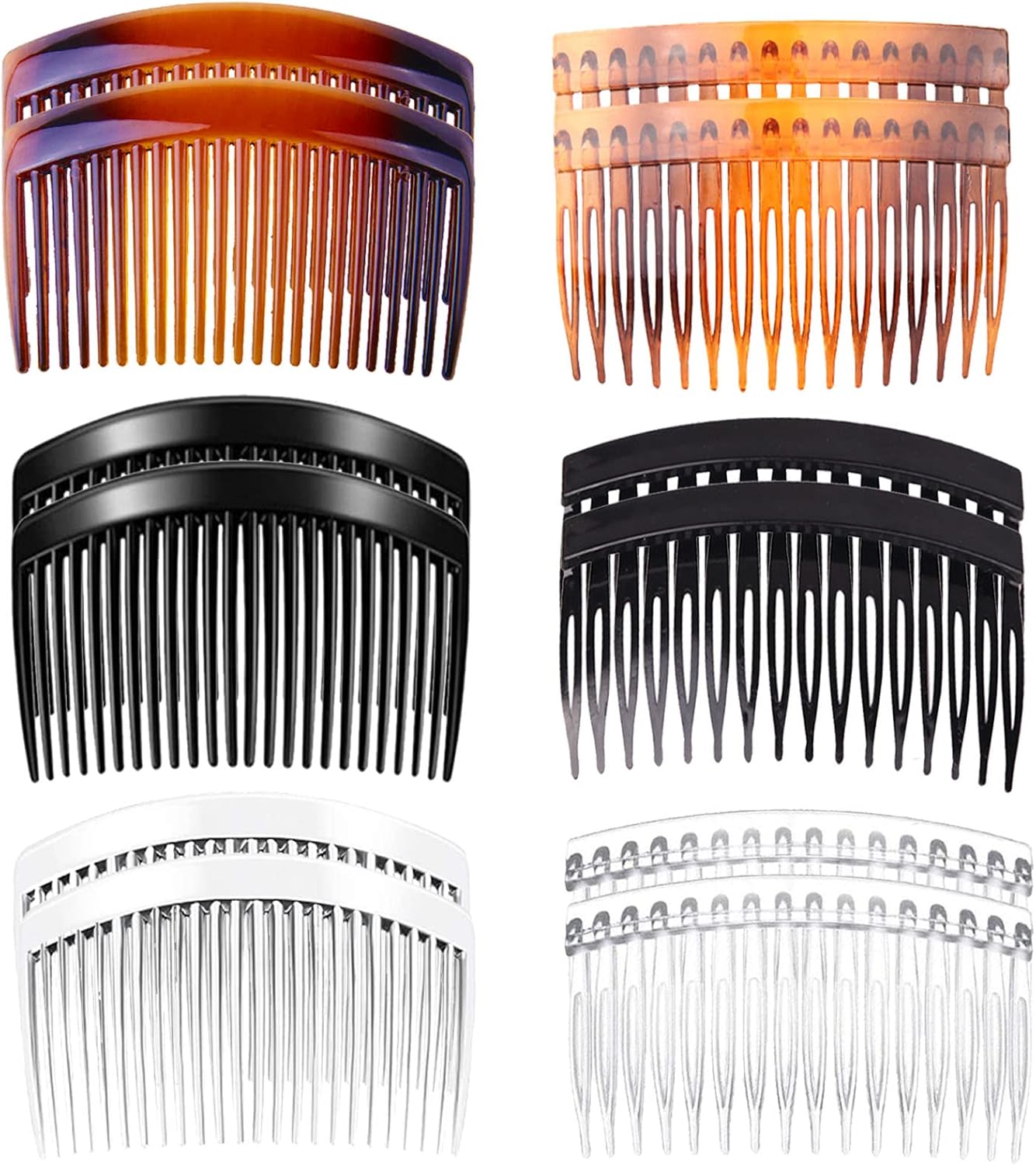 Hair Combs Slides,12pcs Slides Combs Plastic French Hair Slides Strong
