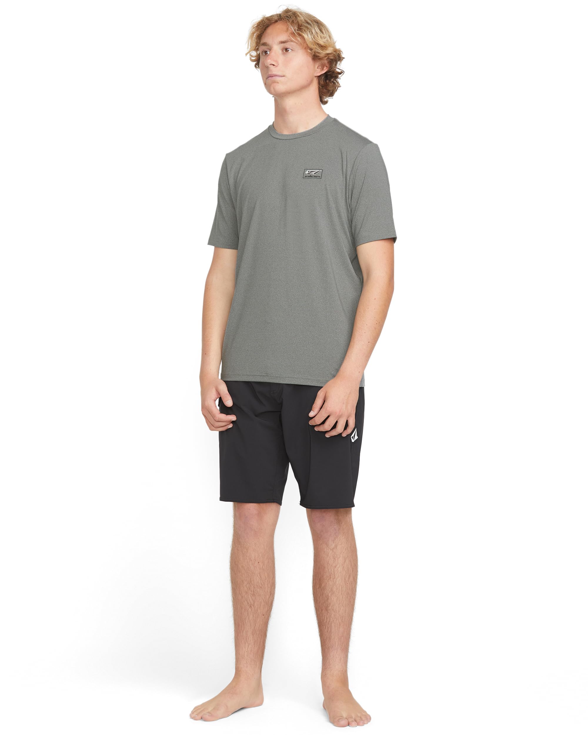 Volcom Stone Stamp - Camiseta de Manga Corta con Protección UPF 50+ Camisa de protección de Sarpullido Hombre
