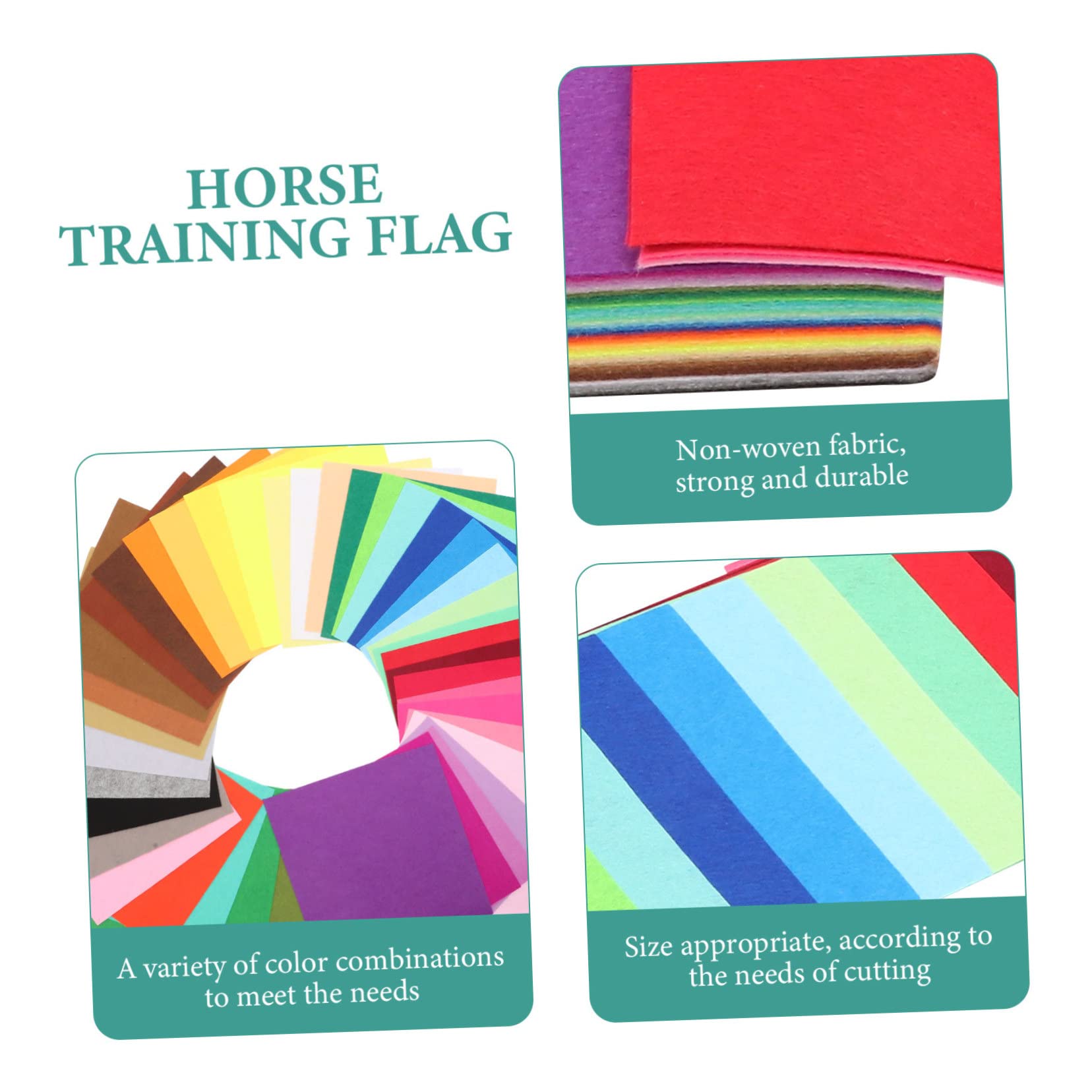 VICASKY Equestrian Training Flag Pack 40 Sheets of Waving Flags for Horse Racing Sports Events