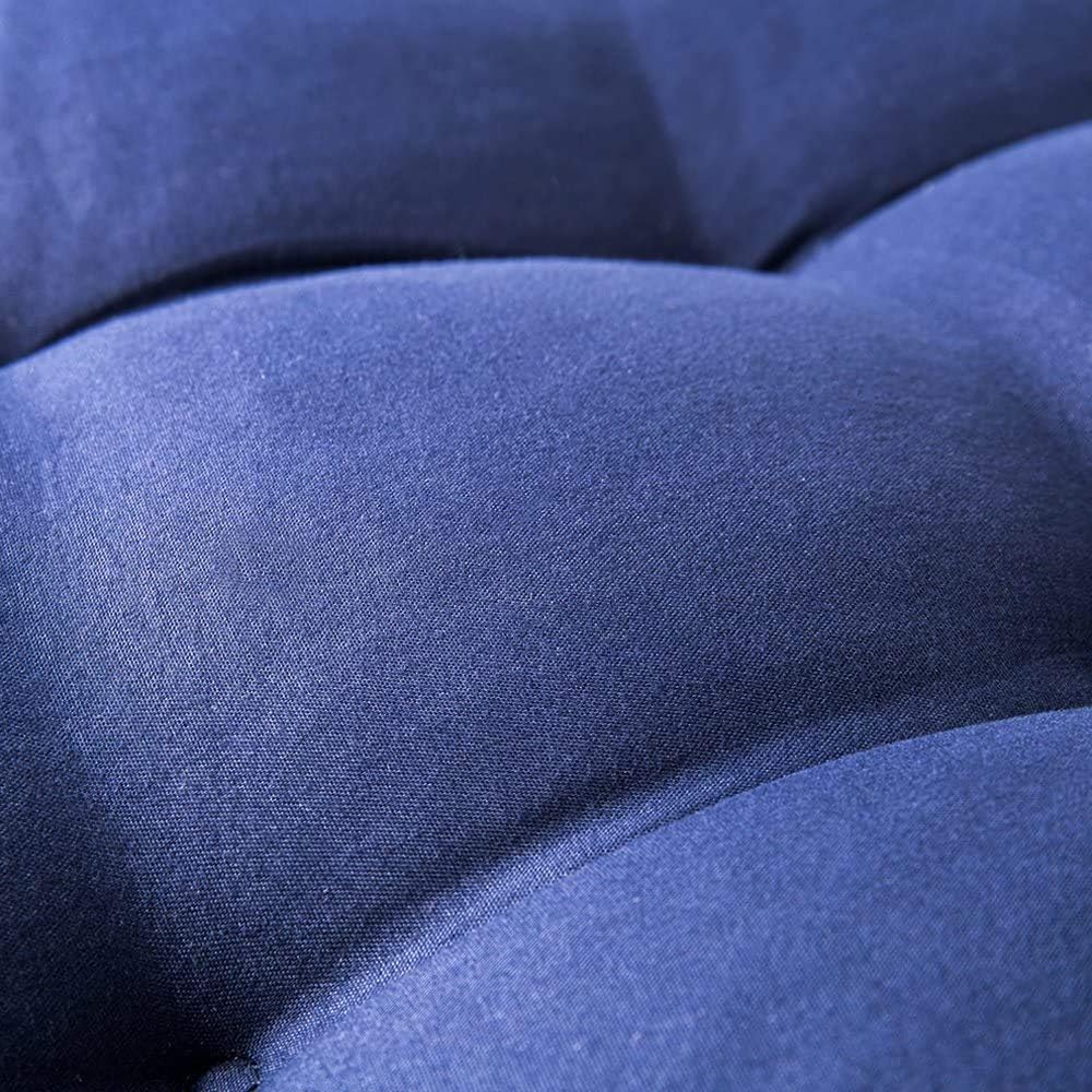 Sun Lounger Cushion Thick Patio Chair Cushion Portable Seat Cushion Mattress Recliner Relax Pad for Sofa Bench Tatami(Cushion Only) Blue D 55x152cm(22x60inch)