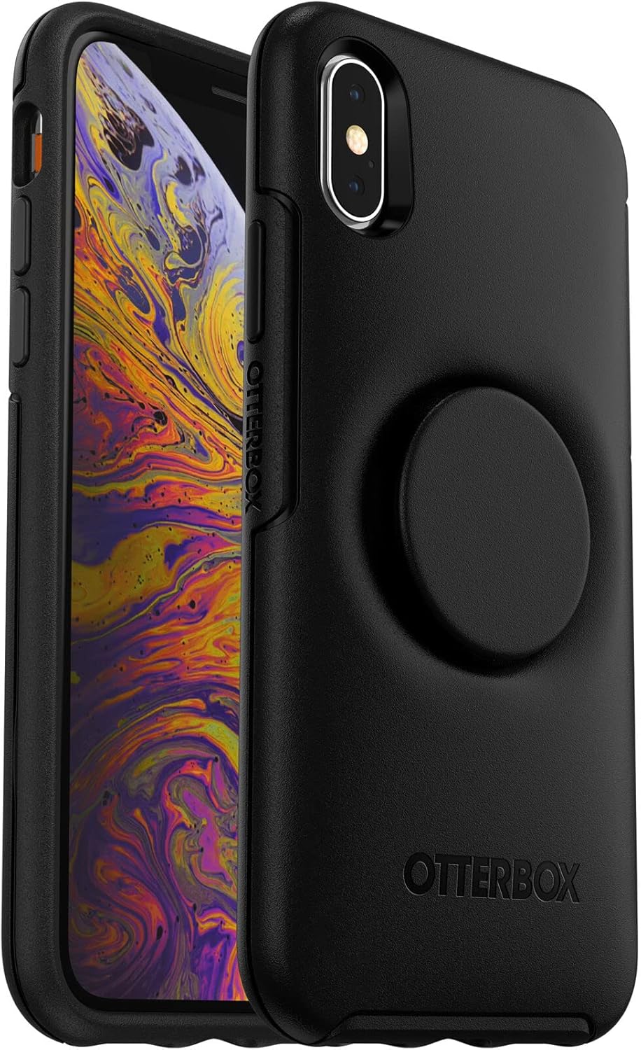 Otter + Pop Symmetry Series Hybrid Case for Apple iPhone Xs and X - Black