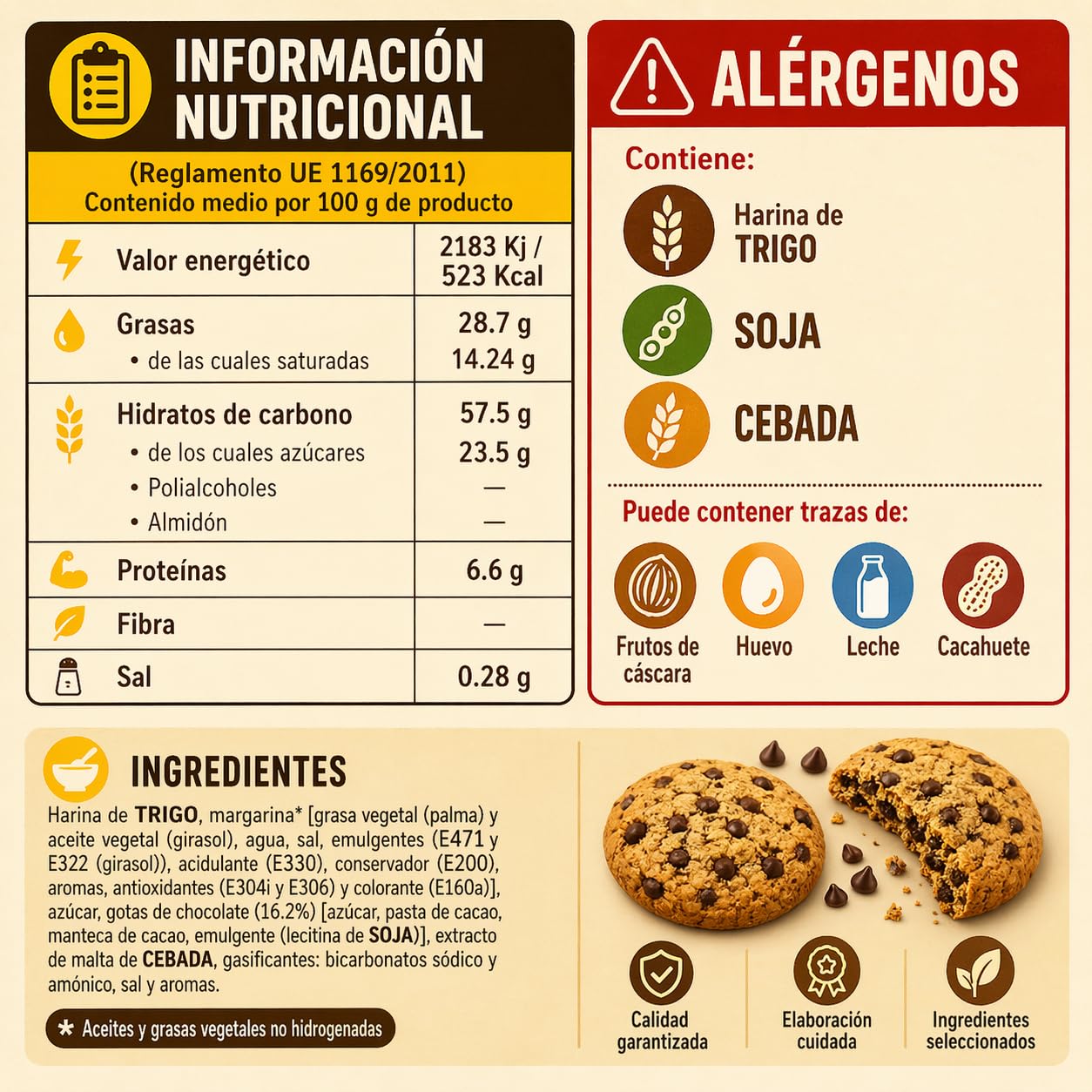 LAPASION - Galletas mini con chips de chocolate | Chispas Chocolate | Galletas individuales | 2kg