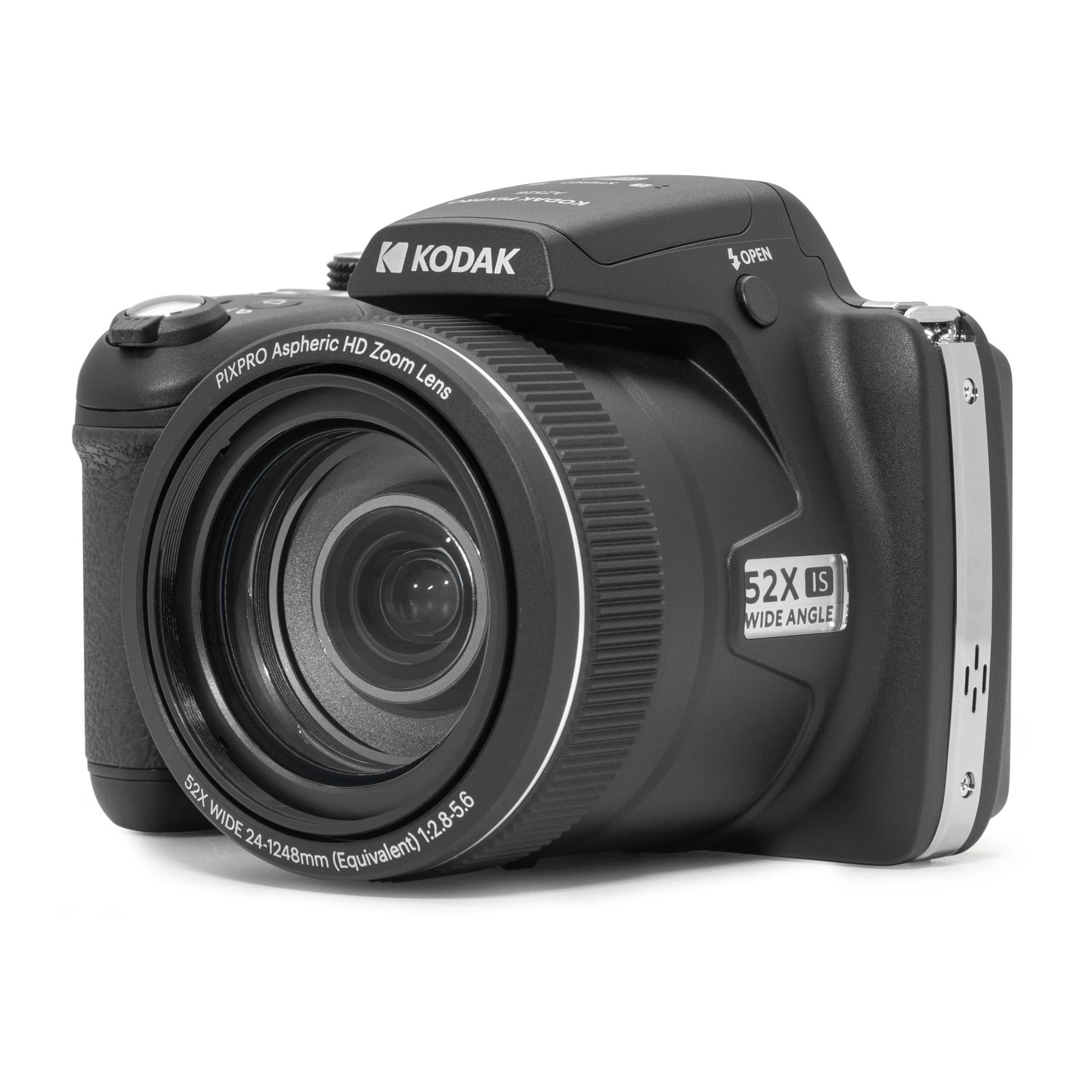 KODAK Pixpro AZ527 - Appareil Photo Bridge Numérique 20 MP, Zoom Optique 52X, Capteur CMOS BSI, Écran LCD 3", Wi-Fi, Stabilisation - Noir