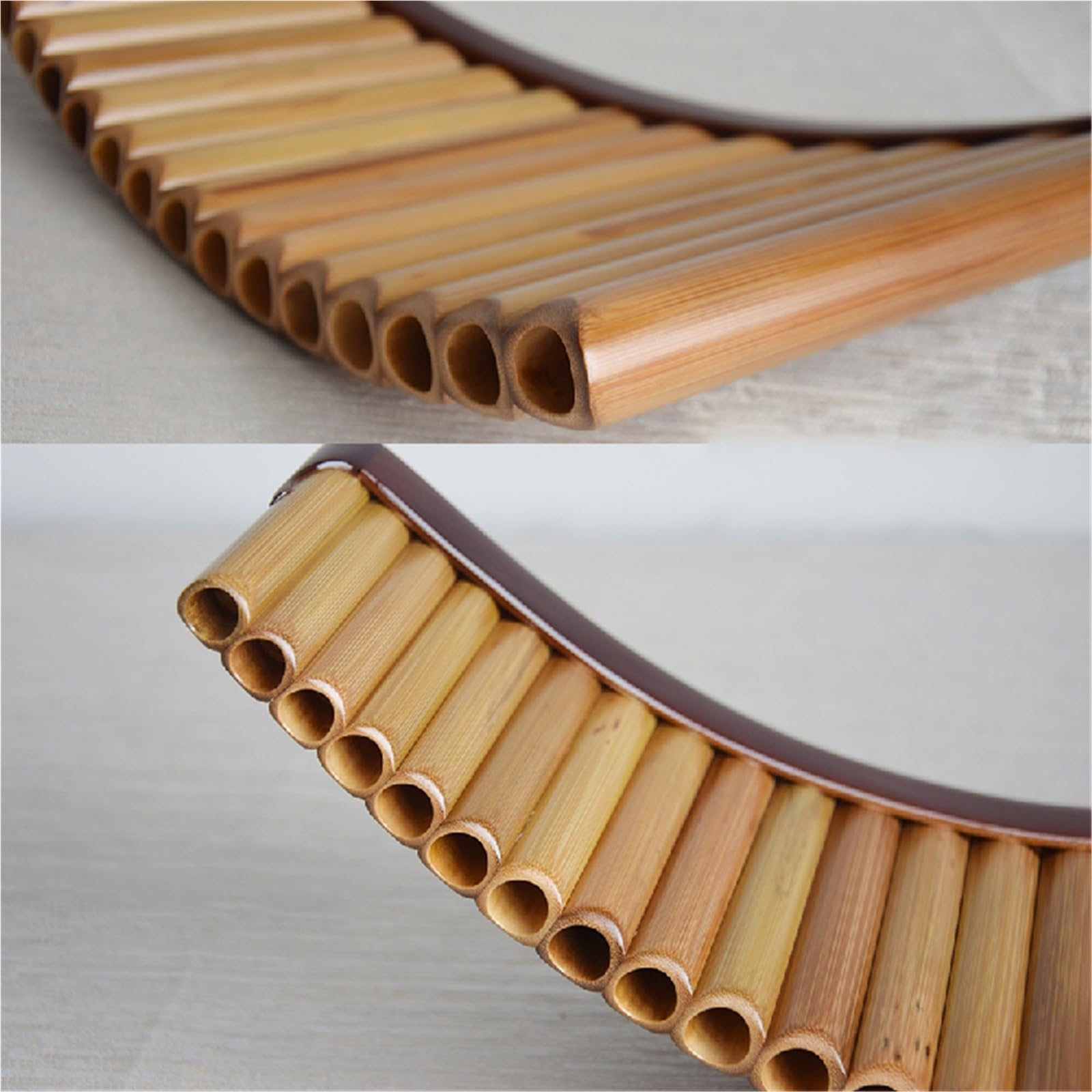 La Flûte De Pan Collection De Tuning Professionnelle 25 Tubes Ton C Base En Acajou Ton G Performances Professionnelles(G,L)