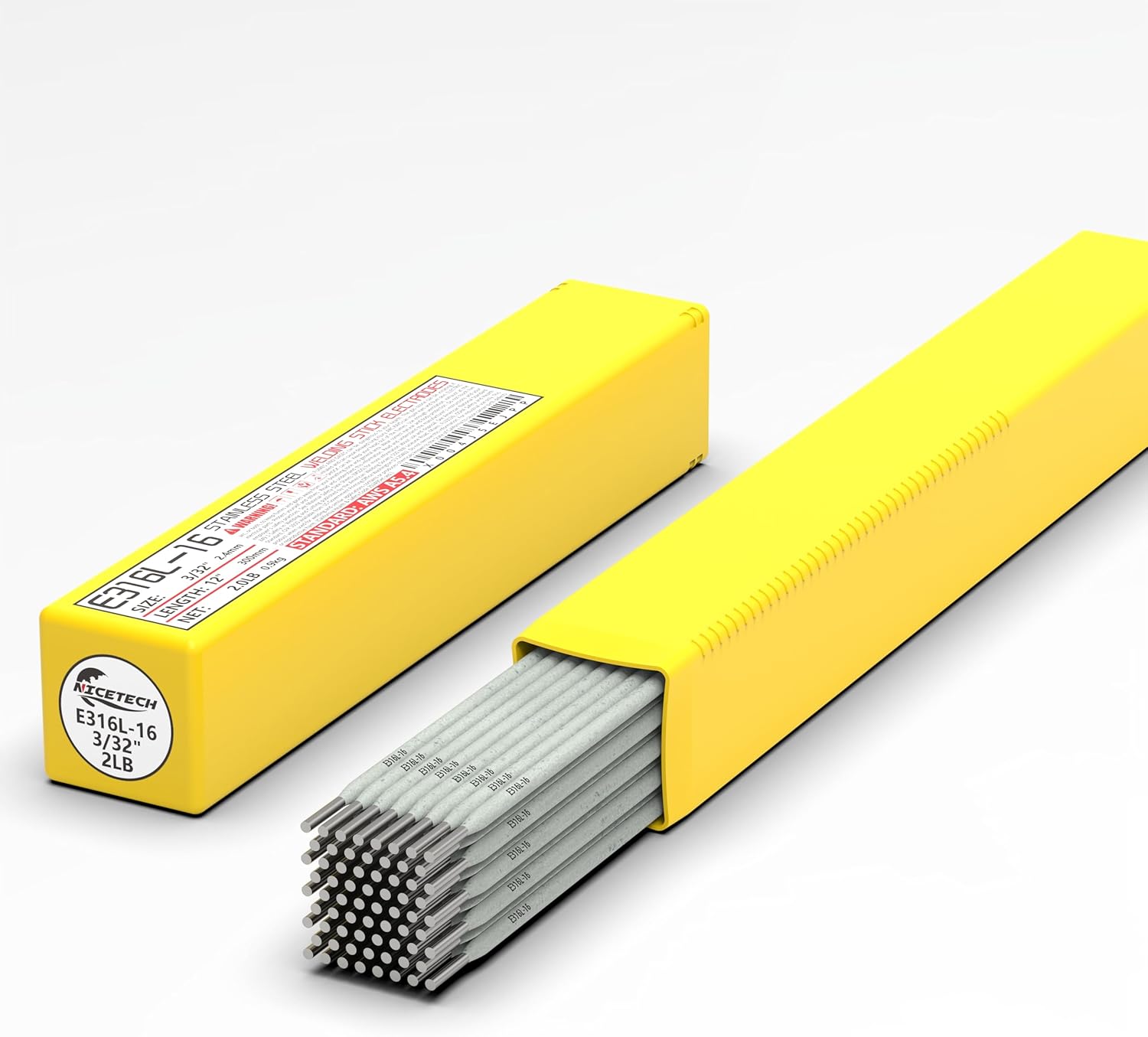 E316L-16 Arc Welding Rod Stainless Steel Stick Electrodes (3/32", 2LB)