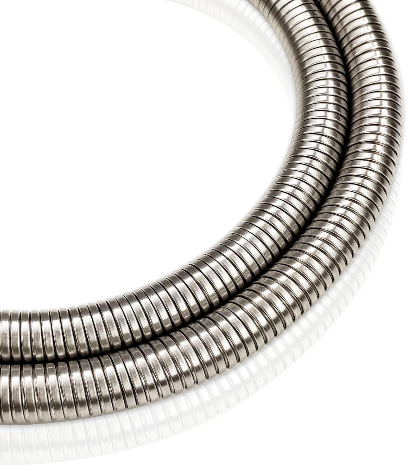PHASAT 39-Inch short Indoor Outdoor Shower Tube Replacement Stainless Steel Handheld Shower Hose,Brushed Nickel,A3107N-1.0