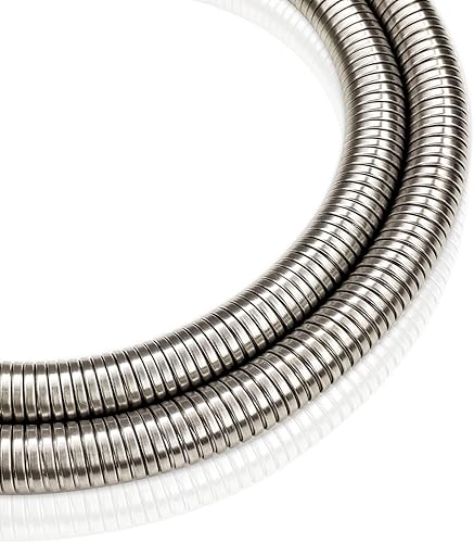 Vista 12 de PHASAT Manguera de ducha, reemplazo de manguera de ducha extra larga de 138 pulgadas, manguera de cabezal de ducha de acero inoxidable 304